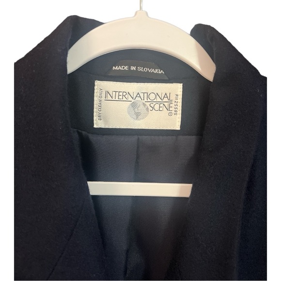 International Scene Made in Slovakia Vintage Wool Blend Blazer Sizer 12 - Picture 2 of 8